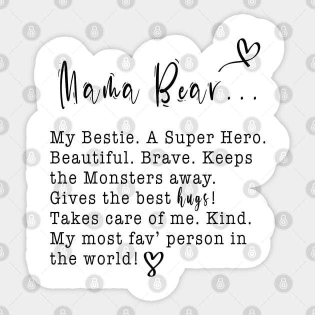 Mama Bear Sticker by By Diane Maclaine